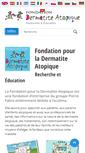 Mobile Screenshot of fondation-dermatite-atopique.org