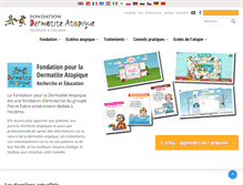 Tablet Screenshot of fondation-dermatite-atopique.org